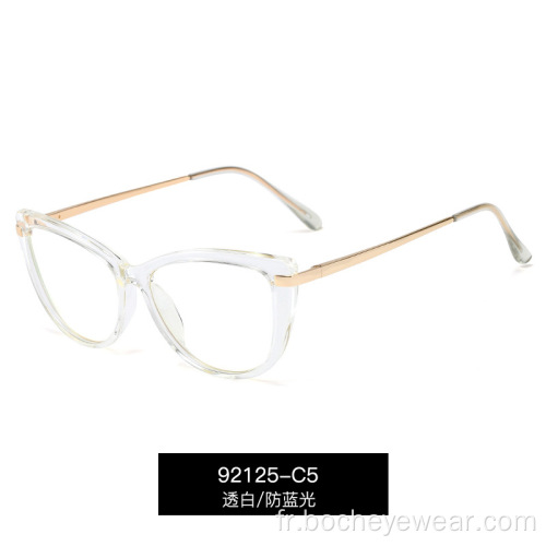 Lunettes de vue à la mode TR90 jeux d&#39;ordinateur protection des yeux lunettes anti Blu ray pour hommes et femmes